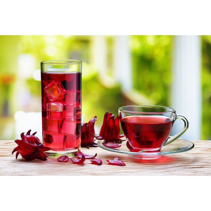 Hoa Atiso Đỏ Khô Hibiscus Loài Hoa Được Mệnh Danh Viên Ruby Của Sức Khỏe Và Sắc Đẹp (Đóng túi 500gr)