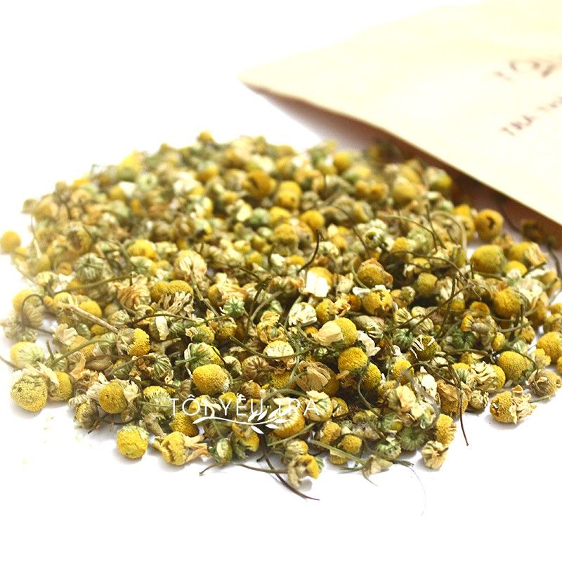 Trà Hoa Cúc La Mã Organic Hữu Cơ. Trà Hoa Cúc Chamomile Nguyên Bông Cao Cấp