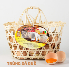 Trứng gà quê Dabaco giỏ 10 quả