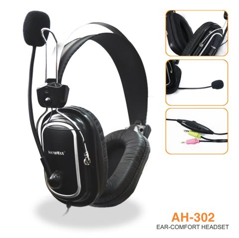  Tai nghe Over-ear SoundMax AH-302 (Đen) 