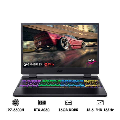  Laptop Acer Gaming Nitro 5 Tiger AN515-46-R6QR NH.QH4SV.001 R7-6800H| 16GB| 512GB| 15.6