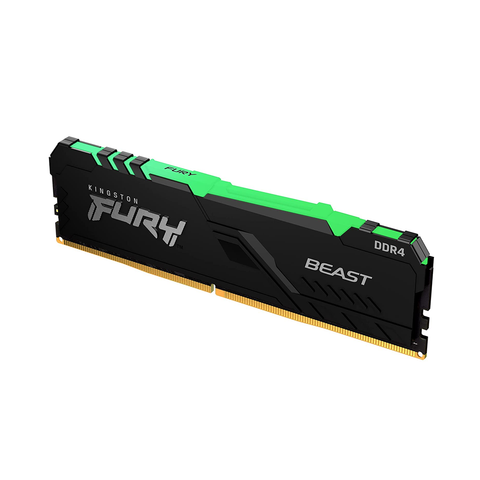  Ram Desktop/PC Kingston DDR4 3200MHz 16GB Fury Beast RGB (KF432C16BBA/16) 