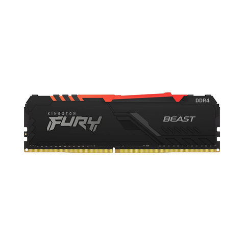  Ram Desktop/PC Kingston DDR4 3200MHz 16GB Fury Beast RGB (KF432C16BBA/16) 
