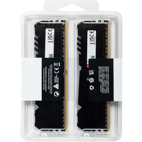  Ram Desktop/PC Kingston DDR4 3600MHz 32GB (2x16GB) Fury Beast RGB (KF436C18BBAK2/32) 