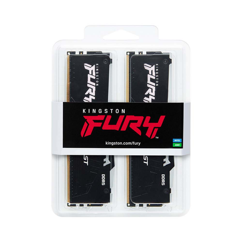  Ram Desktop/PC Kingston Fury Beast RGB DDR5 5600MHz 16GB (KF556C40BBAK2-16) 
