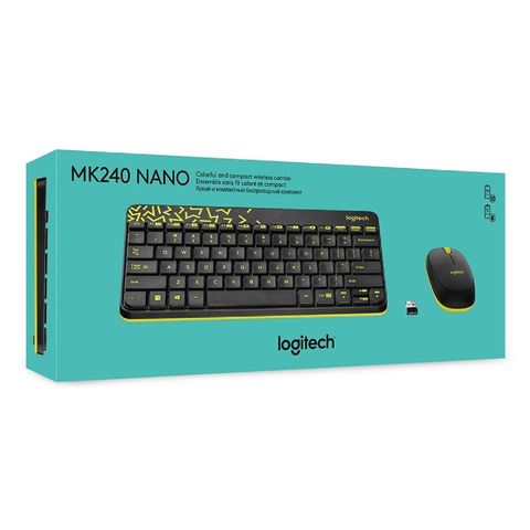  Combo Bàn Phím + Chuột LOGITECH MK240 (Không dây - Kết nối USB) 