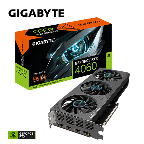  Card màn hình Gigabyte GeForce RTX 4060 EAGLE OC 8G 8GB GDDR6 (N4060EAGLE OC-8GD) 