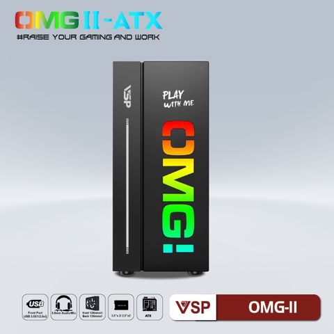  Thùng máy tính | Case VSP LED Gaming OMG-II (Black) 