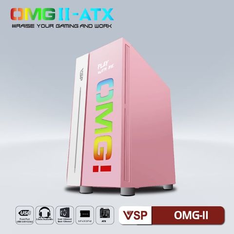  Thùng máy tính | Case VSP LED Gaming OMG-II (Hồng Binz) 