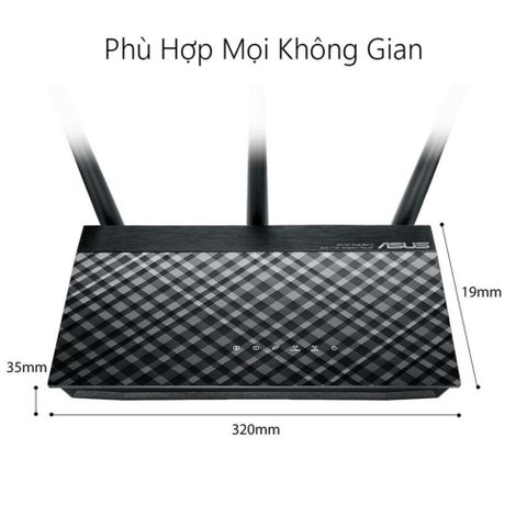  Thiết bị mạng Router Wifi ASUS RT-AC53 (Giải trí đa phương tiện) 