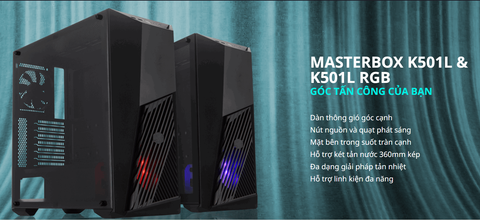  Thùng máy tính | Case Cooler Master MasterBox K501L ARGB Mid Tower (MCB-K501L-KGNN-SR3) 