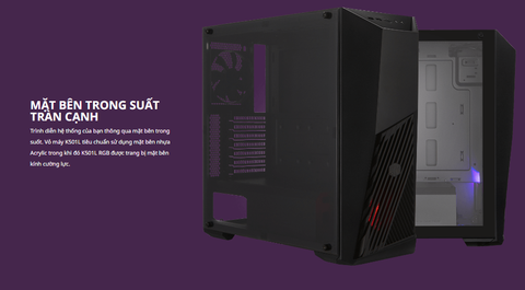  Thùng máy tính | Case Cooler Master MasterBox K501L ARGB Mid Tower (MCB-K501L-KGNN-SR3) 