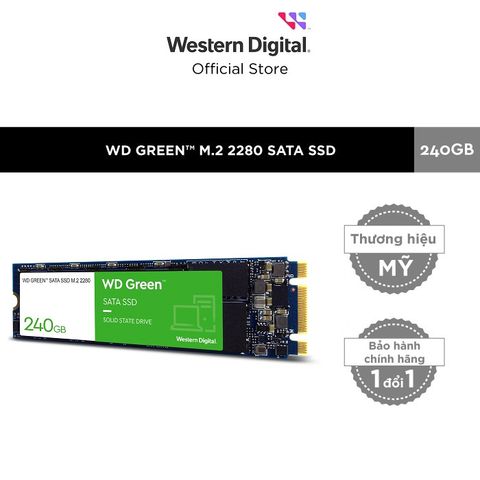  Ổ cứng SSD Western Digital GREEN 240GB WDS240G3G0B (M.2 2280) 