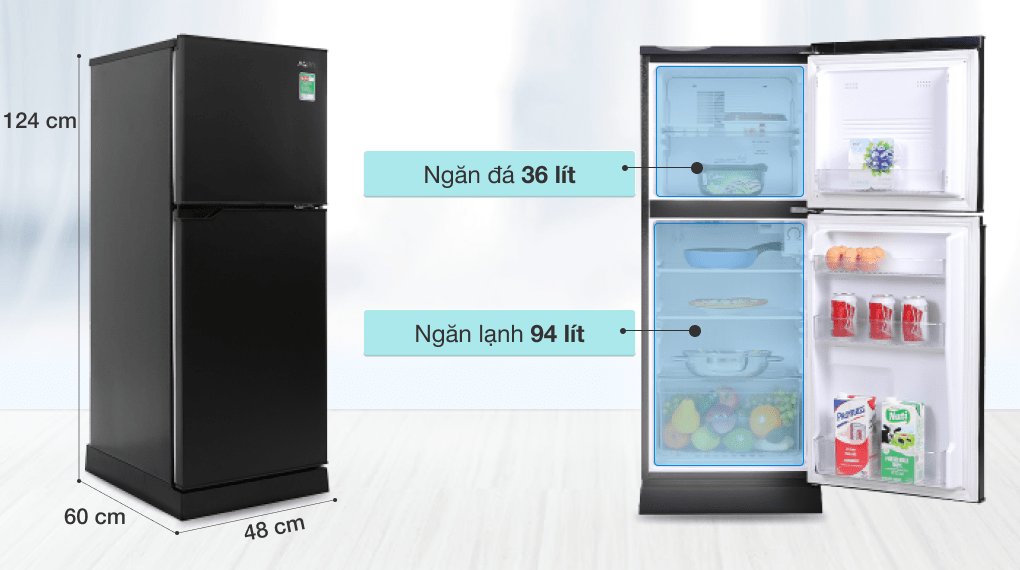 Tủ lạnh Aqua 130 lít AQR-T150FA(BS)