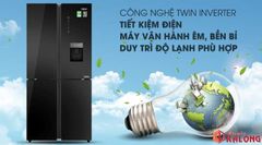 Tủ lạnh Aqua Inverter 456 lít AQR-IGW525EM GB