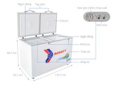 Tủ đông Sanaky 410 lít VH 5699HY