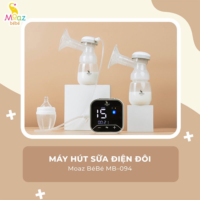 Máy hút sữa điện đôi Moaz BéBé MB-094