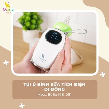 Túi ủ bình sữa tích điện di động Moaz BéBé MB-081