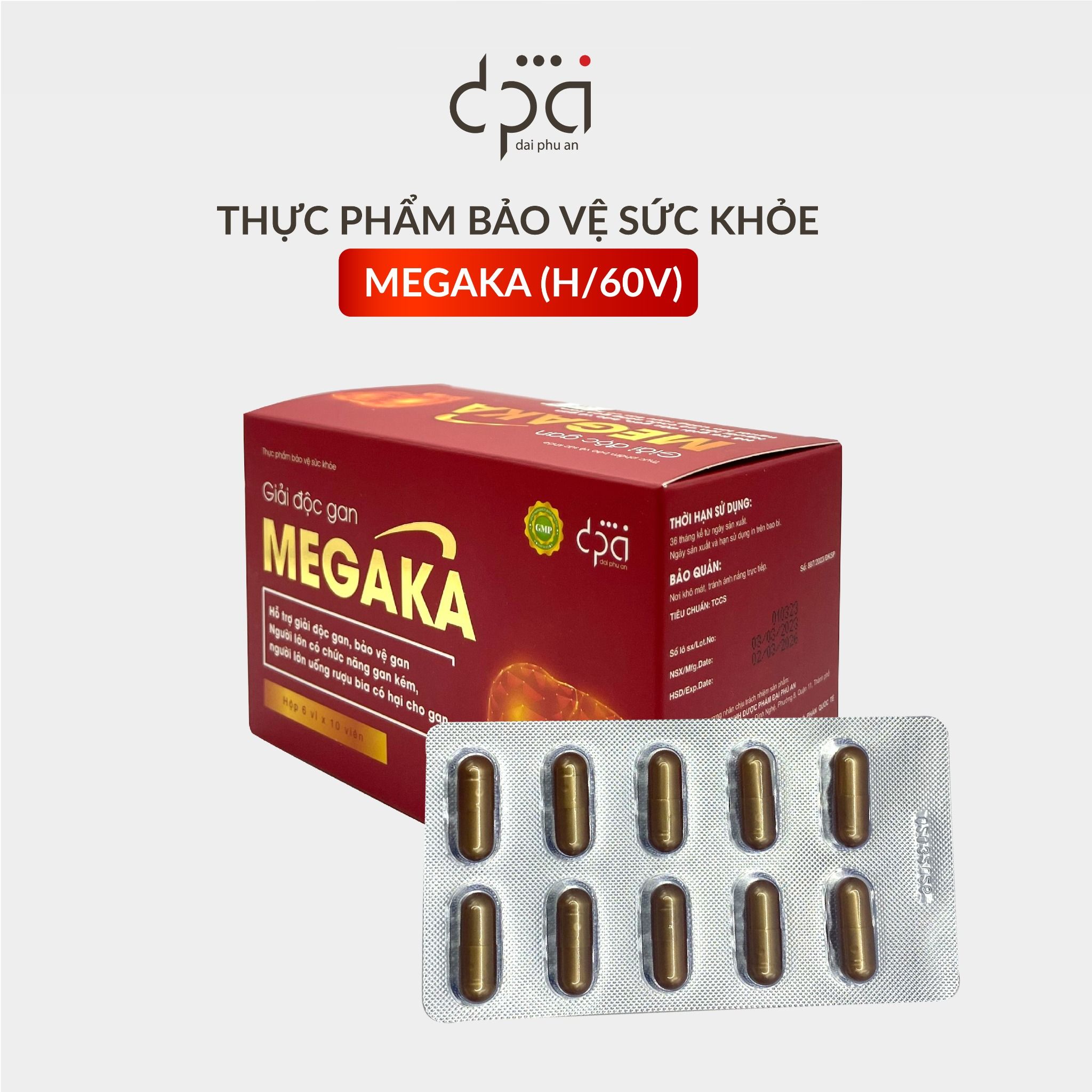  Viên uống giải độc gan MEGAKA (H/60V) 