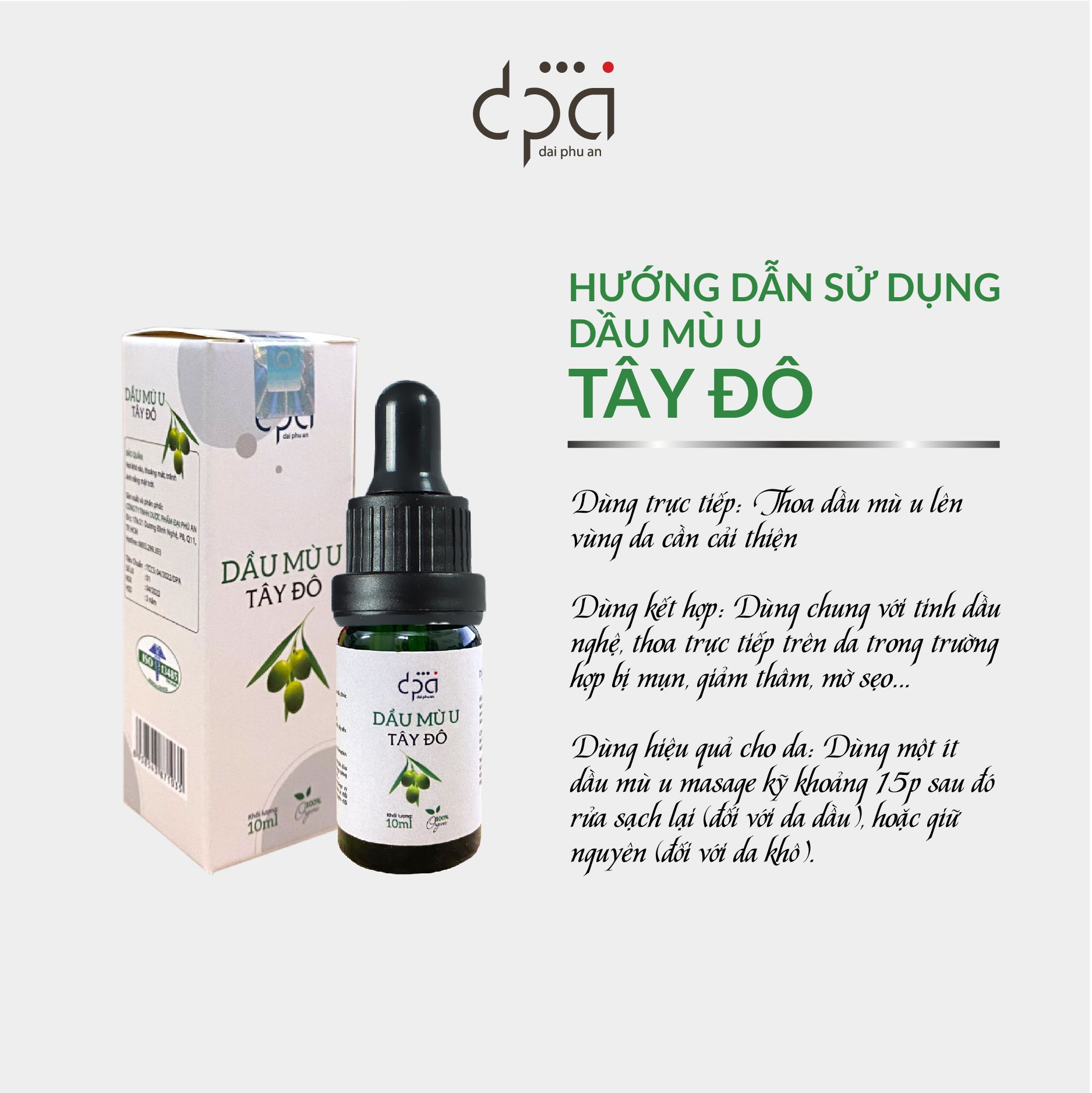  Dầu mù u Tây Đô Đại Phú An (C/10ml) 