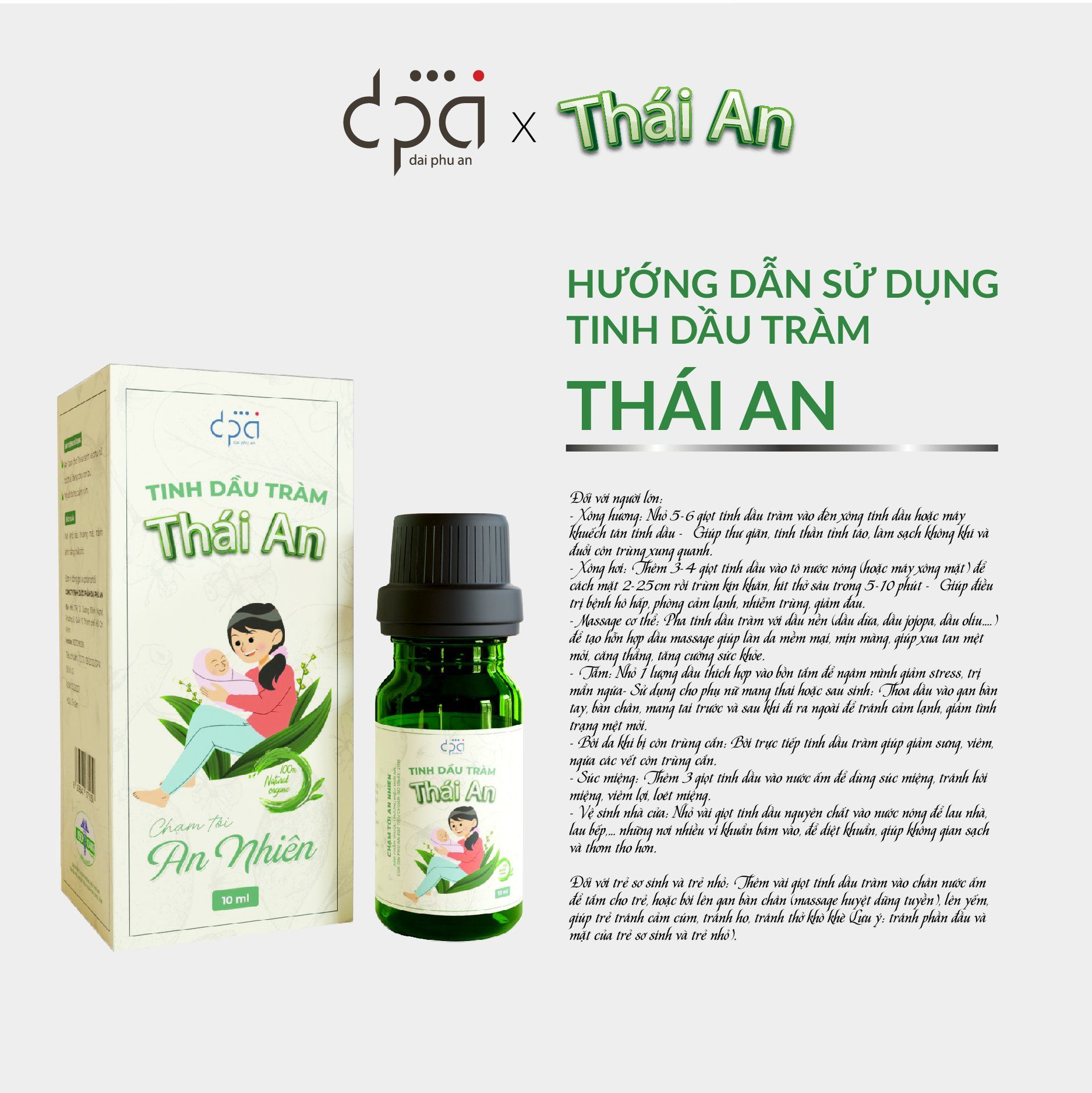  Tinh Dầu Tràm Thái An (C/10ml) 