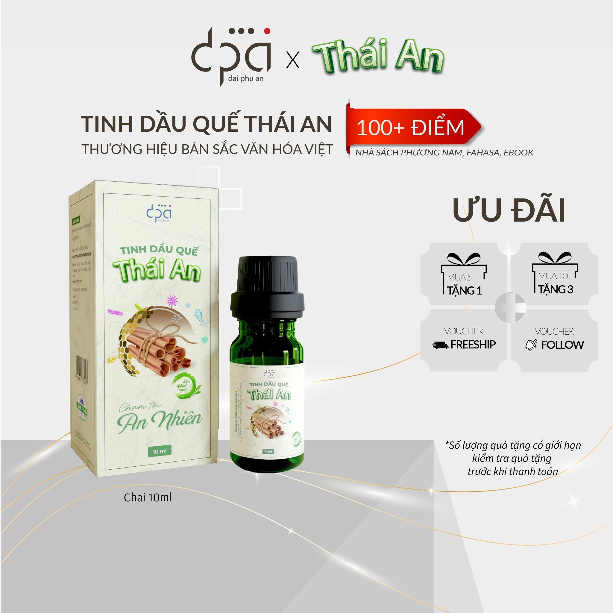  Tinh Dầu Quế Thái An (C/10ml) 