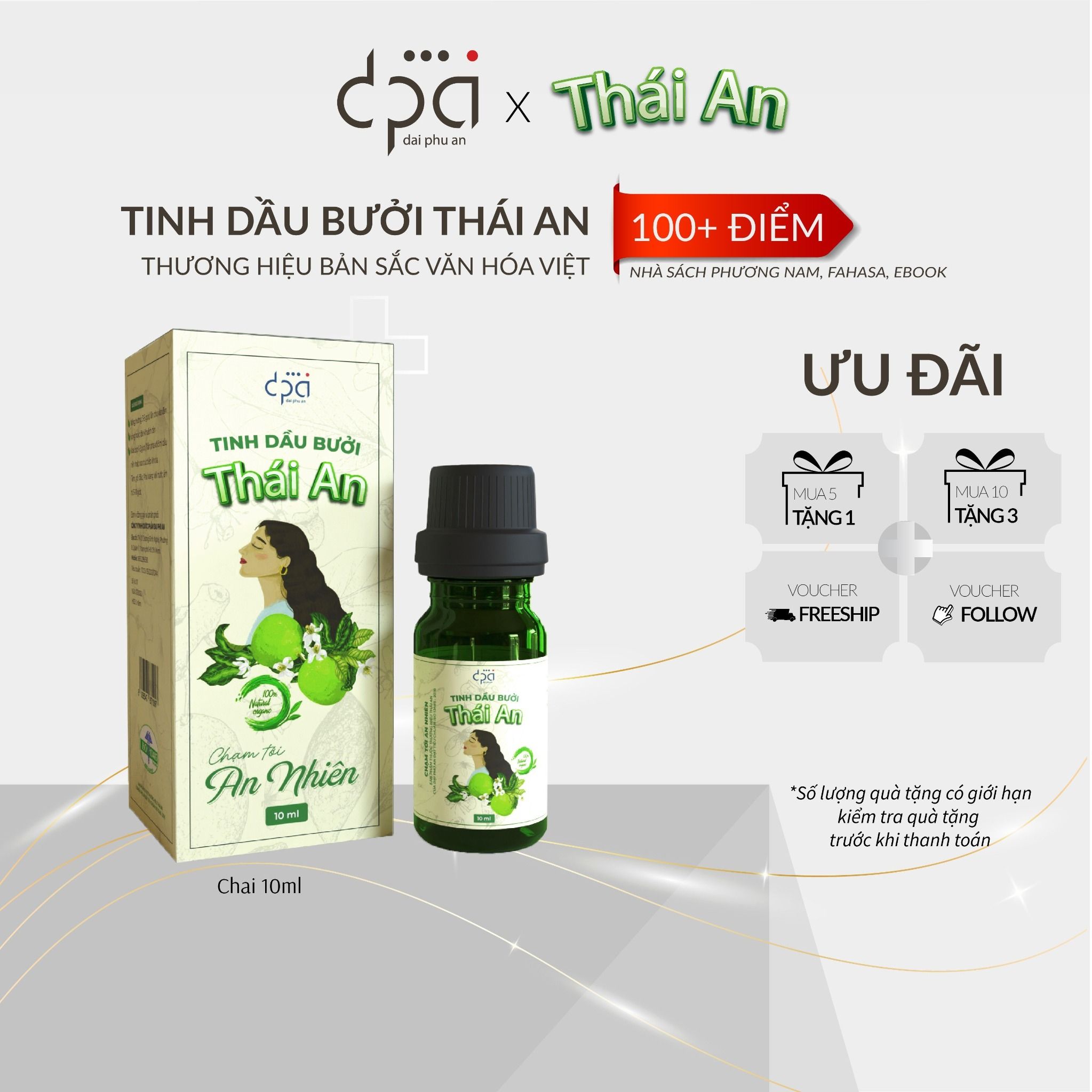  Tinh Dầu Bưởi Thái An (C/10ml) 