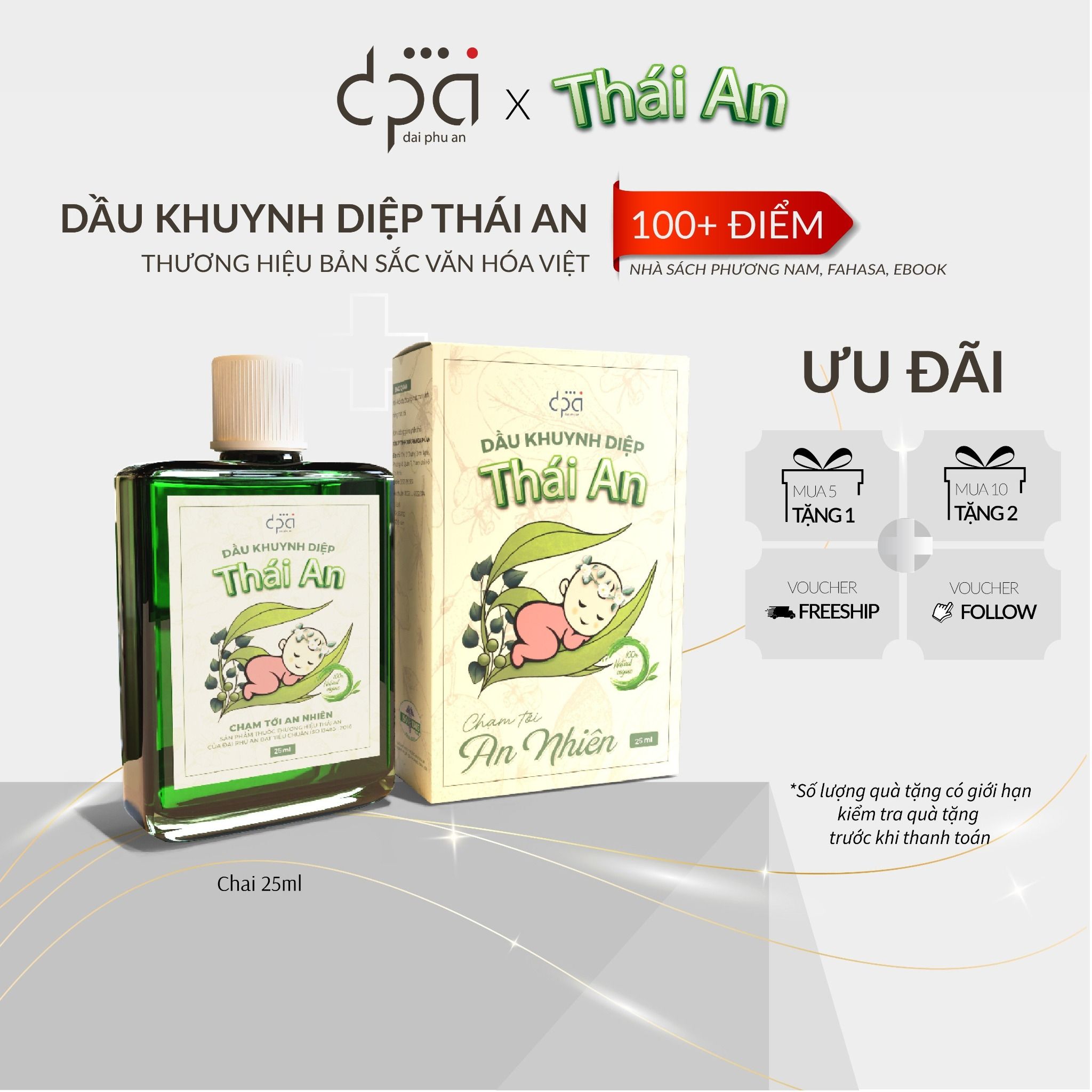  Dầu Khuynh Diệp Thái An dạng hộp (C/25ml) 