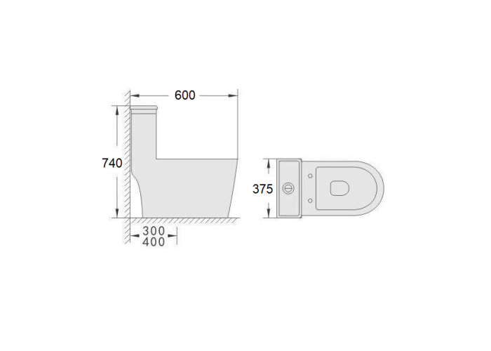 Bệt vệ sinh liền khối W006