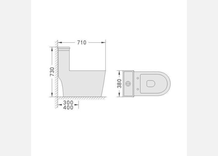 Bệt vệ sinh liền khối 0086