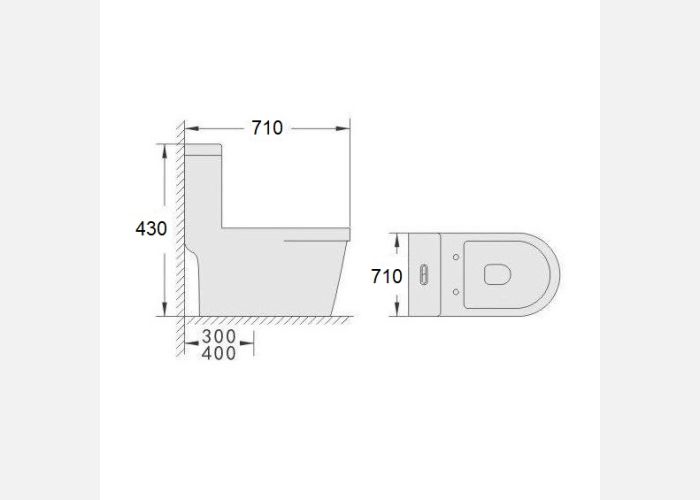 Bệt vệ sinh liền khối W089