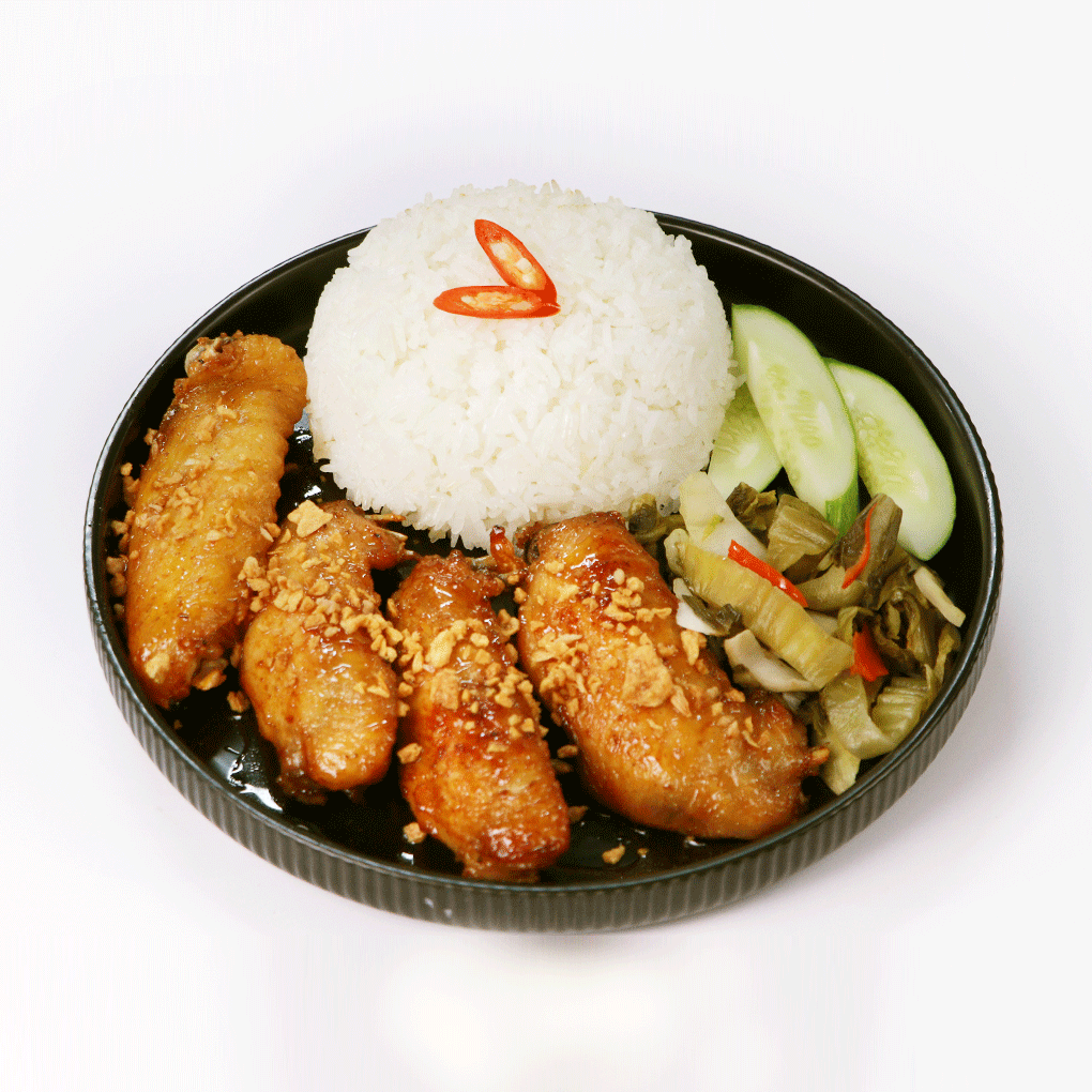 Cơm Cánh Gà Chiên Nước Mắm