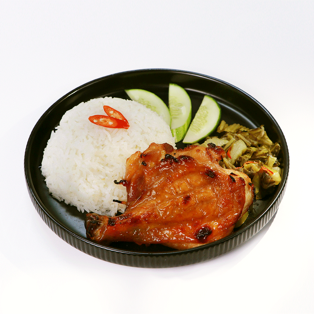Cơm Đùi Gà Nướng Mật Ong