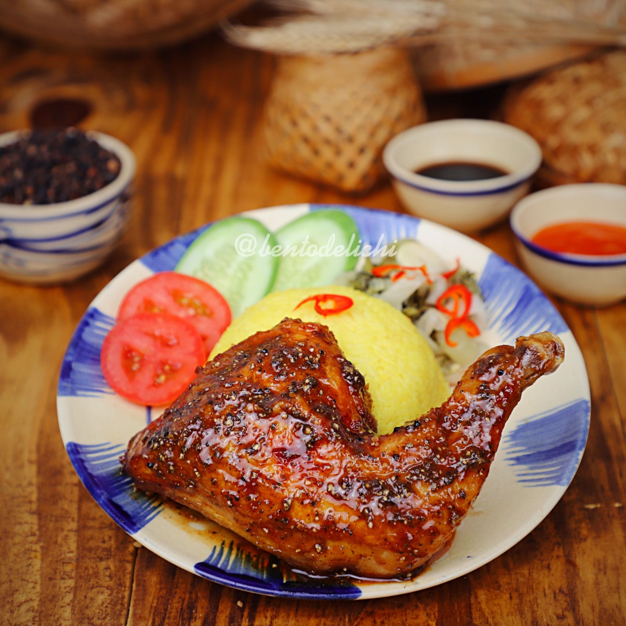 Cơm Gà Xốt Tiêu Đen