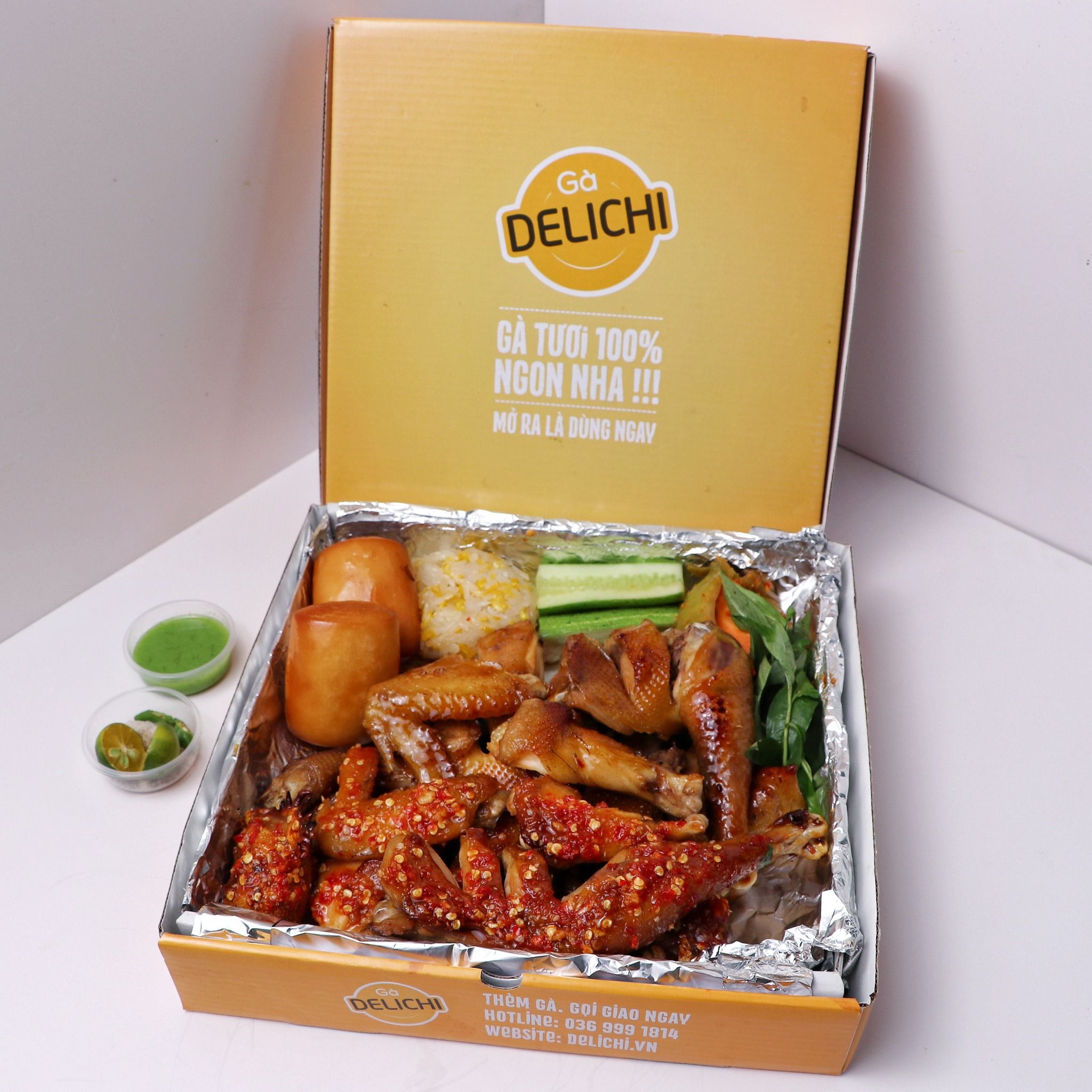 Gà Nướng 2 Vị (Gà Nguyên Con)