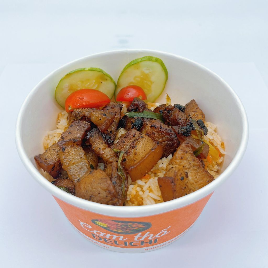 Cơm Thố Thịt Rang Cháy Cạnh
