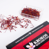  1g Saffron hữu cơ Krokos Kozanis hộp plastic 