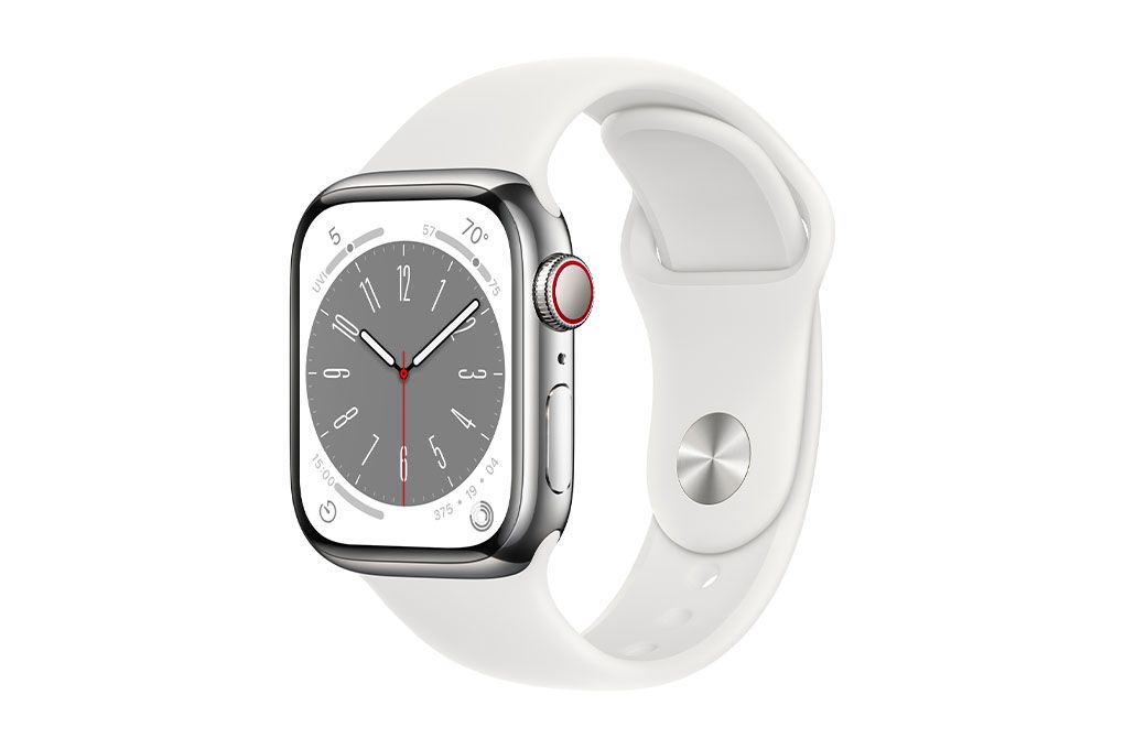 Apple Watch Series 8 Viền Thép Dây Cao Su (Mới New seal)