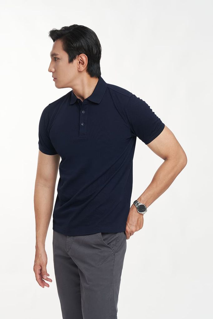 Premium Polo Nam Cotton Mercerized Form Travel Fit N&M 2203015