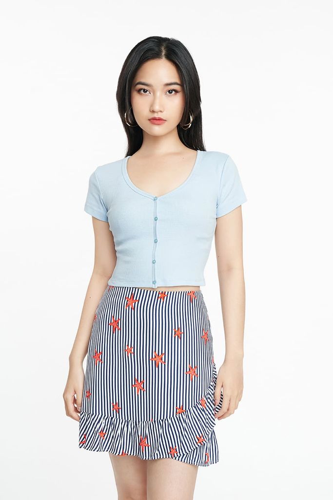 Áo croptop Nữ cotton Rib SWEET SIXTEEN 2206009