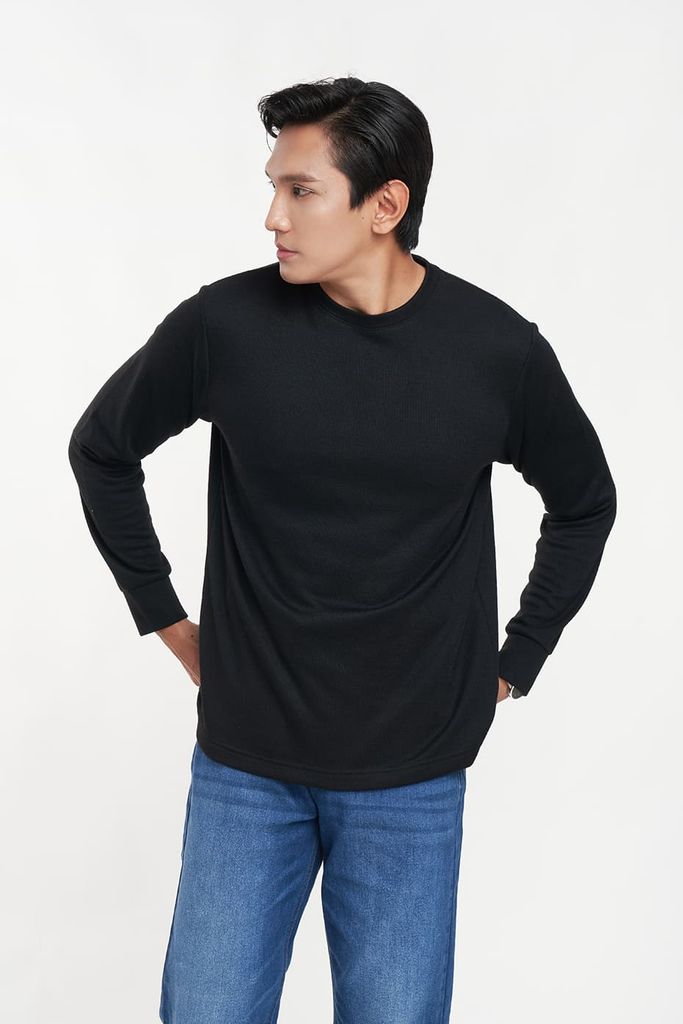 Áo Sweater Basic Nam cổ tròn NINOMAXX 2303017