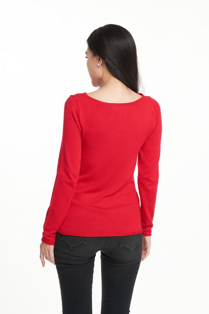 Áo sweater Basic Nữ tay dài N&M 1804006