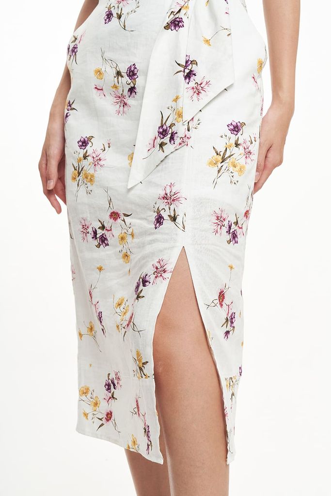 Đầm linen Nữ họa tiết hoa N&M 2303016