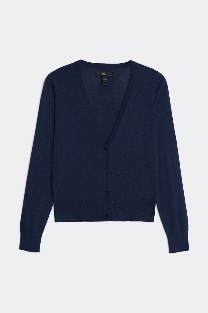 Áo dệt cardigan Basic Nữ cổ tim N&M 2304011