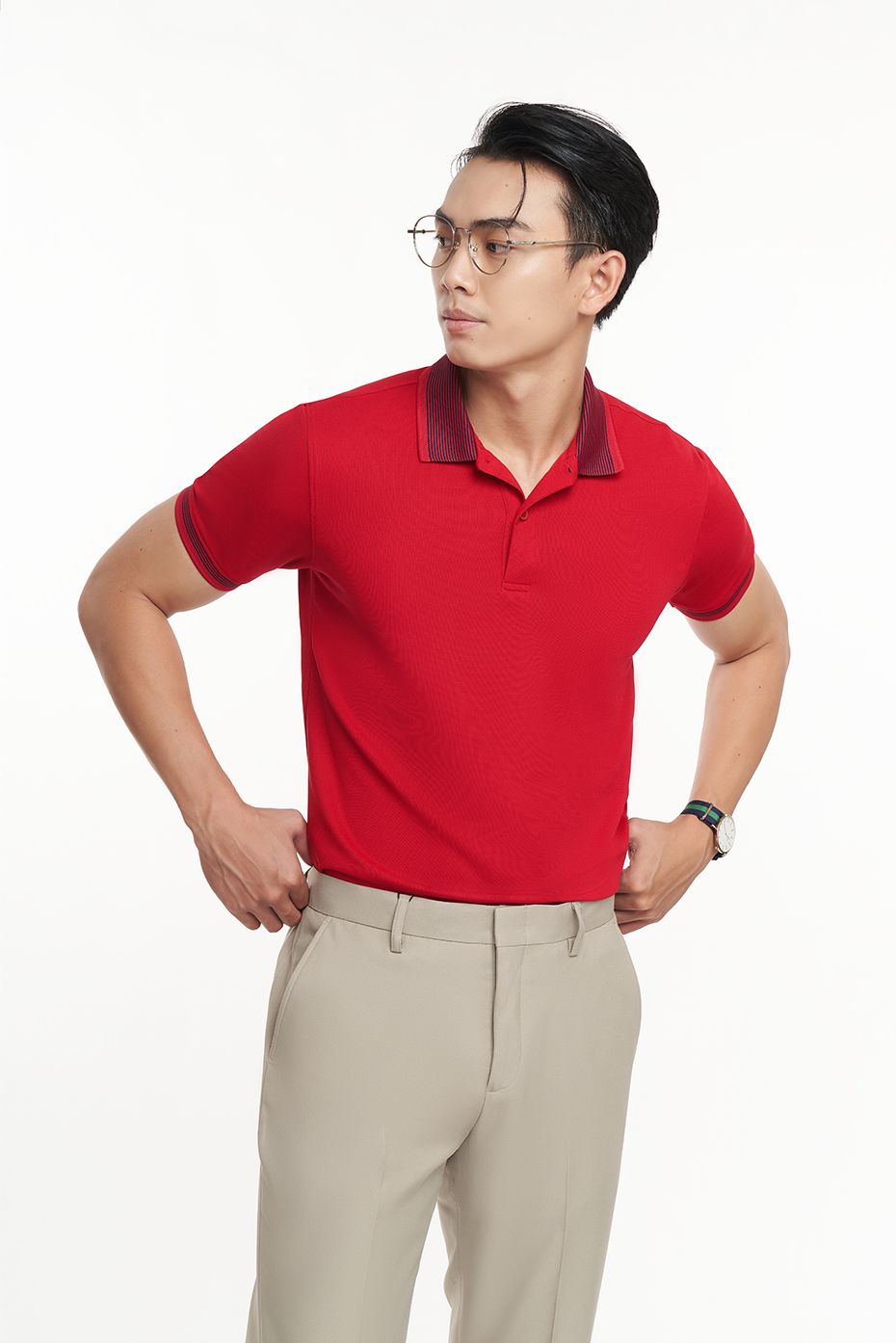 Green Polo Dòng Áo Polo Cafe Nam Cổ Phối Viền N&M Club 2104088