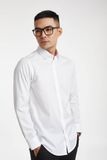 Áo sơ mi trắng Nam cotton form slim N&M 1909042