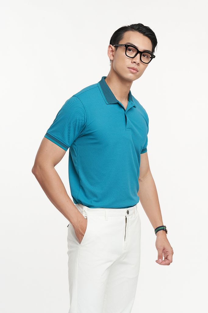 Green Polo Dòng Áo Polo Cafe Nam Cổ Phối Viền N&M Club 2104088