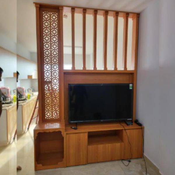 Tủ kệ gỗ phòng khách đặt tivi
