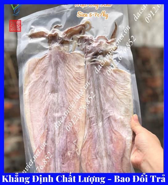  Mực Ống Khô Size 5-7con/kg 