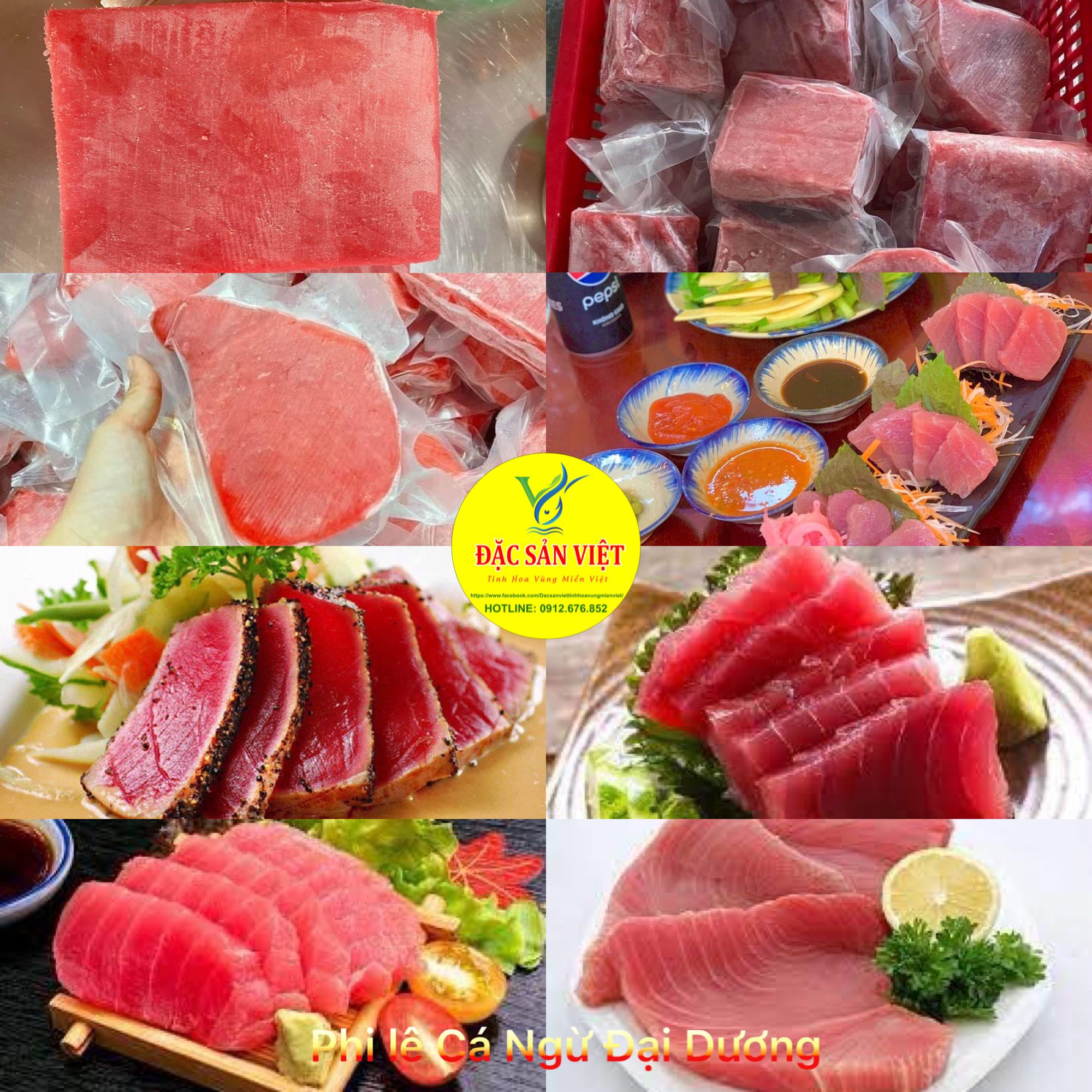  Phile Cá Ngừ Đại Dương (Steak 4 lát/kg) 